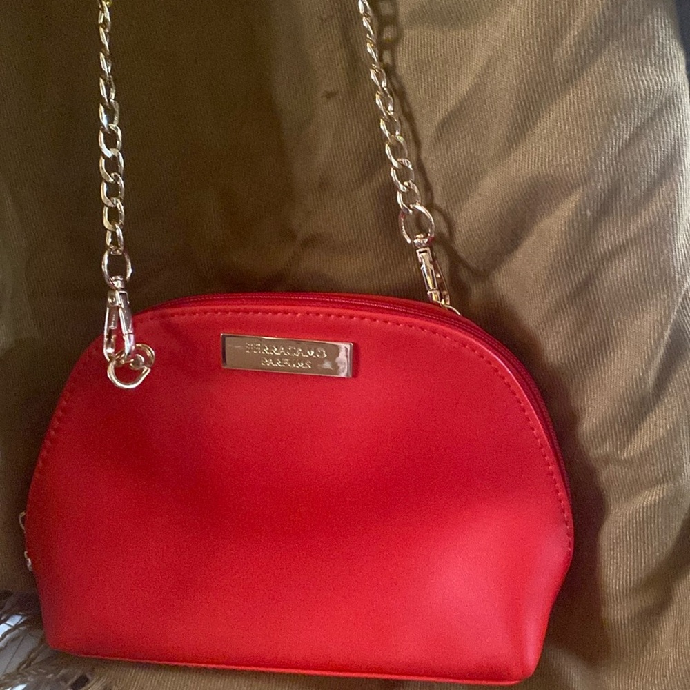 Salvatore Ferragamo Red Dome small crossbody
